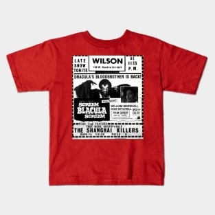 Late Show Dracula's Bloodbrother Blacula Kids T-Shirt